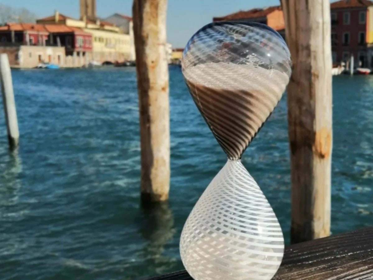 clessidra in vetro murano