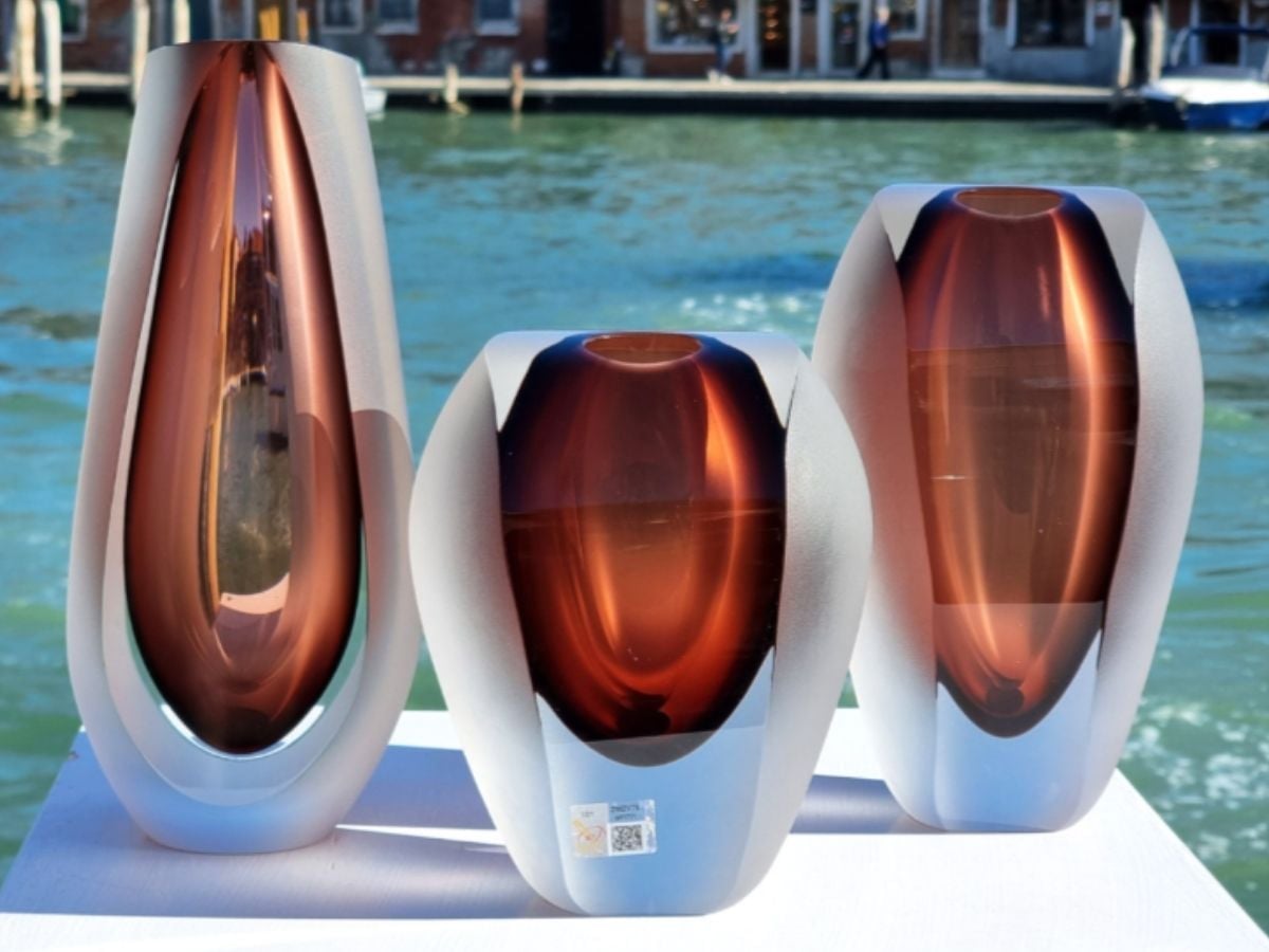 Exclusive Murano glass vases