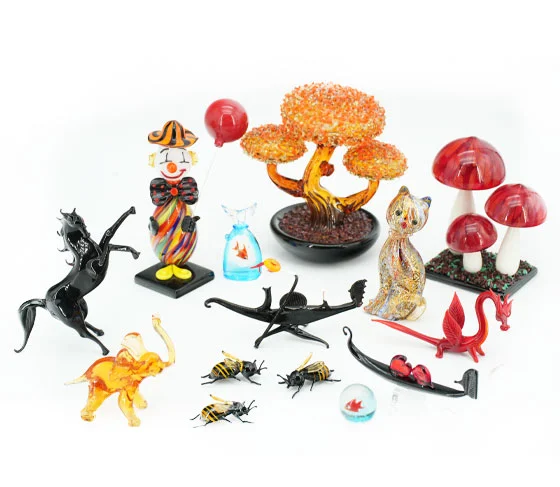 figurine small sculptures Murano glass