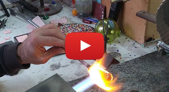 lamp working tech murano glass video