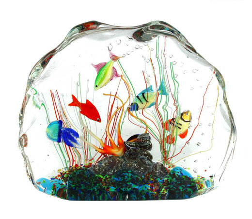 acquario in vetro di Murano originale omg
