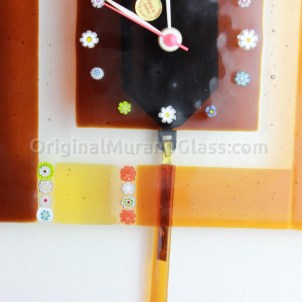 Bicolor - Orologio a Pendolo - Murrina Marrone - Medio