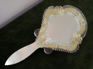 Hand Mirror Regina Venetian - Murano glass