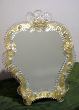 Flowers Re Carlo Table Mirror Venetian - Murano glass