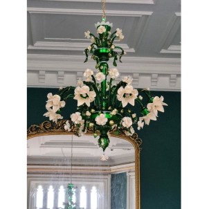 Venetian Chandelier Rosetto Bucolico - Green - Original Murano Glass
