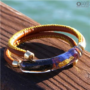 Bracciale Costanza - Vetro Calcedonio - Vetro di Murano Originale OMG