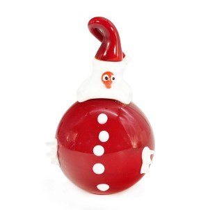 Santa Claus - Christmas present - Original Murano Glass Xmas