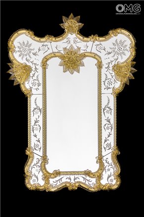 Cicerone - SPECCHIO VENEZIANO - vetro di Murano e Oro