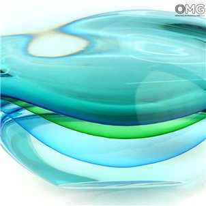 Gondola Centerpiece - Sommerso - Original Murano Glass