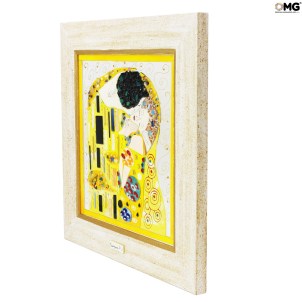 Il bacio - quadro tributo a klimt - Fatto a Mano