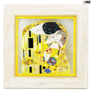 Il bacio - quadro tributo a klimt - Fatto a Mano