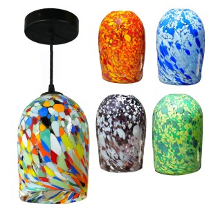 Hanging lamp - 1 cup with mace - Different colors