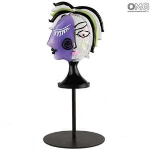 Tributo a Picasso - Viola - Vetro di Murano