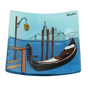 Gondola + Veduta veneziana - Piatto svuota tasche