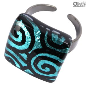 Ring Charming - Smerald - Original Murano Glass OMG