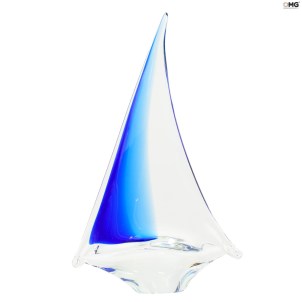 Sail Boat - Blue - Original Murano Glass OMG