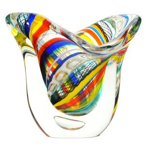 Yol vase - Sommerso Vase - Original Murano Glass OMG