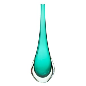 Vase Viper - Teal - Sommerso - Original Murano Glass OMG