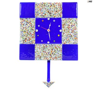 Orologio da parete - Pendolo - Murrina Blu - Grande