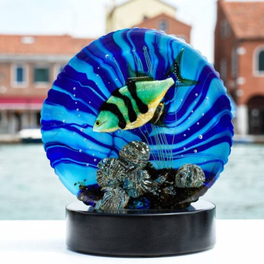 Murano glass fish: original and certified artistic sculptures