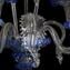 Sconce Wall Lamp Elegante - Blue - Murano Glass - 2 lights