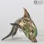 Dolphin Figurine in Murrine and Gold - Animals - Original Murano glass