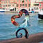 Heart - Sculpture in chalcedony - Original Murano Glass