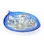 Drop Bowl Millefiori Murrine -  Blue Silver Glass