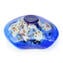Drop Bowl Millefiori Murrine -  Blue Silver Glass