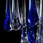 Drop Chandelier in Blue Clear glass - Original Murano Glass OMG