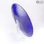 Plate Round Millefiori and pure gold 24kt - Origina Murano Glass dish Fruits holder