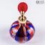 Bottle Perfume Atomizer Blue, Red & White Avventurine - Different sizes and Color - Murano Glass
