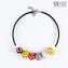 Manga - Necklace in Blown Venetian Beads - Original Murano Glass OMG
