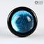 Ring - Submerged Light Blue Glass - Original Murano Glass OMG