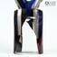 Sing - Abstract Sculpture in Chalcedony - Original Murano Glass OMG