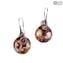 Orecchini Sommerso - Rosa - Vetro di Murano Originale OMG