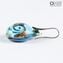 Earrings submerged - Cyan