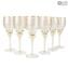 Calici Vino - Set di 6 Pezzi - Barocco