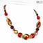 Necklace Aurelia - with gold - Original Murano Glass OMG