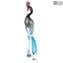 Male Royal Heron - Glass Sculpture - Original Murano Glass OMG