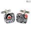 Cufflinks - Millefiori - Original Murano Glass OMG