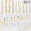 Champagne Drinking Glass Barocco Flutes - 6 Pieces Set
