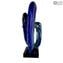 Wave of the Blue Sea - Sculpture - Original Murano Glass OMG