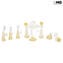 Christmas nativity scene - Total Gold - Original Murano Glass OMG