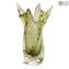 Fashion 60s Flower Vase - Grey Venetian Glass Murano OMG®