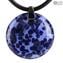 Pendente - Blu e Nero - Vetro di Murano Original OMG