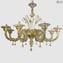 Venetian Chandelier Calergi - Gold - Original Murano Glass OMG