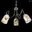 Fabulus Mirò - Hanging Lamp 6 lights - Original Murano Glass