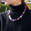 Necklace Noemi Violet - with avventurina - Original Murano Glass OMG