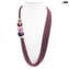 Collana Millefili Conterie Flavia - Rosa - Vetro di Murano Originale OMG